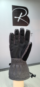 Guantes de Esquí Grises Calefactables, Impermeables, Resistentes al Viento, con Aislamiento Térmico, Bolsillo con Cremallera, Muñequera Ajustable, Compatibles con Pantalla Táctil - Product Image 2
