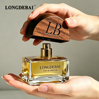 Flacon de parfum vide carré personnalisé certifié CE 2026, 30ml 50ml 100ml, en verre transparent avec bouchon en bois