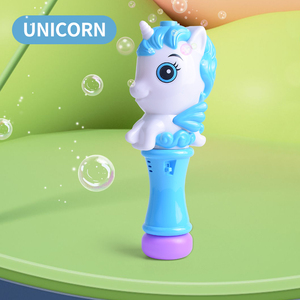 Bâton de baguette à bulles avec lumières LED baguette jouets pour enfants lumières LED et musique LED licorne baguette à bulles jouet lumineux - Product Image 4