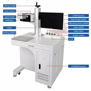 Sợi Laser đánh dấu máy cho kim loại khắc sâu Laser đánh dấu máy 100W 20W 30W 50W Laser đánh dấu máy