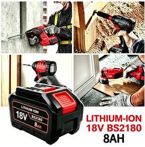 Batterie Li-Ion 18V 4.0Ah 8.0Ah 12.0Ah pour outil électrique rechargeable de remplacement haute performance et grande capacité BS18120-21 - Product Image 2
