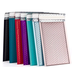 फूलदान शिपिंग पाली मेलर पैकेजिंग कूरियर प्लास्टिक पुश पॉप Ziplock गुलाबी जिपर Biodegradable पाली बुलबुला बैग है। - Product Image 1