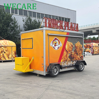 Wecare DOT Mini Camion de Cuisine Mobile, Chariot à Desserts, BBQ, Hot-dogs, Camionnette à Glaces avec Équipement de Cuisine Complet à Vendre