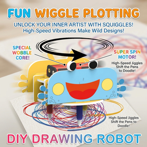 Kit Robot da Disegno Fai-da-Te per Bambini, <span class=keywords><strong>Giocattolo</strong></span> Educativo STEM, Macchina Creativa per Graffiature, Controllo Manuale, Alimentato a Batterie AA - Product Image 4