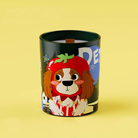 Magnifiques bougies en cire de soja personnalisées imprimées avec motif chien, pour la maison, le spa, les mariages, les fêtes, parfumées