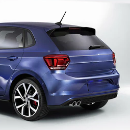 Nero lucido ABS OE stile auto Spoiler posteriore bagagliaio coda alettone coda coda coda coda per <span class=keywords><strong>Volkswagen</strong></span> <span class=keywords><strong>Polo</strong></span> <span class=keywords><strong>R</strong></span> Line GTI MK6 AW1 2017-2020 - Product Image 5