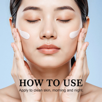 Crème Hydratante Quotidienne Personnalisée Équilibrante pH Apaisante Améliore la Texture de la Peau Hydratation Longue Durée à l'Acide Aminé de Zinc
