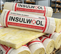 Couverture en laine de verre isolante thermique INSULWOOL, ignifuge, insonorisante, adaptée aux conduits CVC