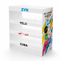 Présentoir de comptoir pour sachets de snus et de nicotine, support pour boîtes Pablo Velo Cuba, pour magasins de tabac et arrêt du tabac