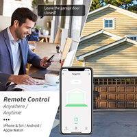 Ouvre-porte de garage automatique sans fil WiFi avec commande vocale Tuya, connexion Alexa Google Home, ABS