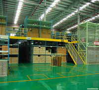 Système de rayonnage industriel multi-niveaux en acier pour entrepôt, capacité de charge lourde 300-1000 kg par niveau, vente en gros