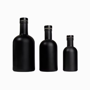 Personnalisé 250ml 375ml 500ml Verre clair Glaçage Ratafee <span class=keywords><strong>Cidre</strong></span> Gin Bouteilles Fond épais Hydromel Eau <span class=keywords><strong>de</strong></span> <span class=keywords><strong>Feu</strong></span> Rhum Bouteille Avec Liège - Product Image 3