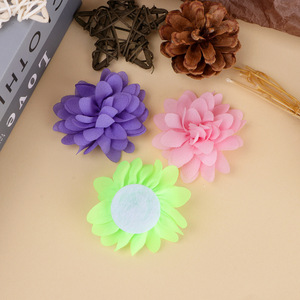 Chiffon Fabric Flower 6Cm Hair Accessories For Headbands <b>Shoes</b> Bags Clothing DIY <b>Decorations</b> - Product Image 4