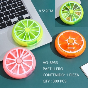 CASAMAX WL AO-8953 กล่องใส่ยาธีมผลไม้ 85x2 ซม. ที่เก็บของแบบพกพา เป็นมิตรกับสิ่งแวดล้อม คลาสสิก ทันสมัย ​​สร้างสรรค์ พรีเมี่ยม - Product Image 1