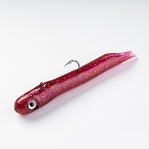 DN 115mm 30g 2 unids/caja Jig Head señuelo de plástico suave cebo de pesca de lubina TPR cebo suave tubo gusano señuelo de pesca - Product Image 5