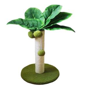 Kingtale kustom pemasok hewan peliharaan pohon kelapa kucing tiang menggaruk Sisal dengan bola gantung - Product Image 3