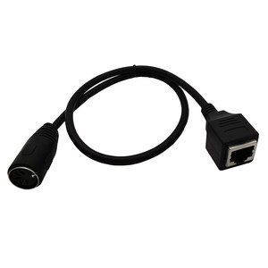 Câble adaptateur MIDI DIN 5 broches vers RJ45 sur mesure, droit ou coudé, mâle/femelle, pour connexion longue distance - Product Image 6