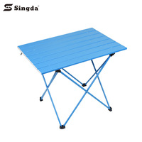 Table pliante de camping compacte et ultralégère avec sac de transport, pour le camping, la randonnée, la plage, le pique-nique