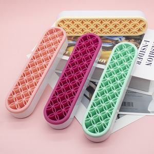 Beauty Tools Silicone Storage <b>Rack</b> Lipstick Storage Box Makeup Brush <b>Drying</b> <b>Rack</b> Silicone Display <b>Rack</b> - Product Image 2