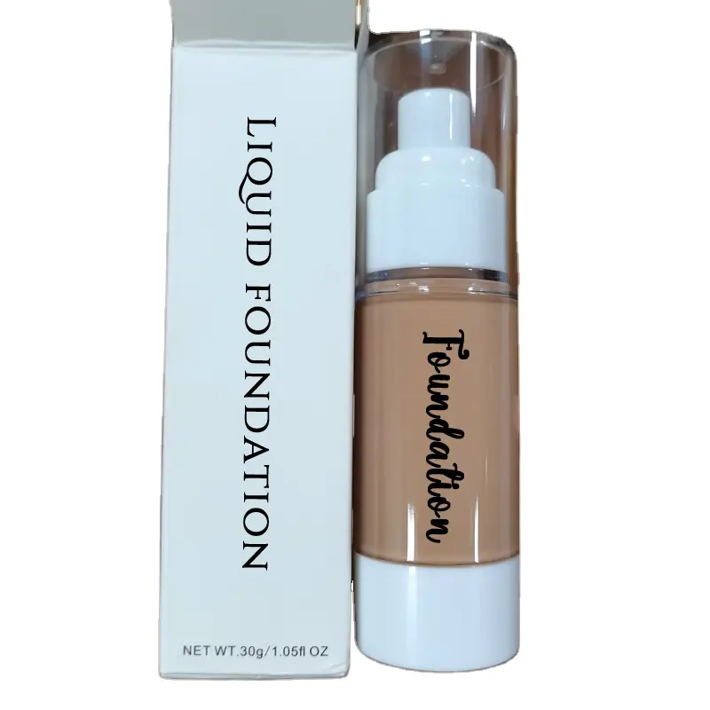 Custom OEM 41 colores Base Blanqueamiento Impermeable Natural Face Makeup Liquid Private Label Foundation