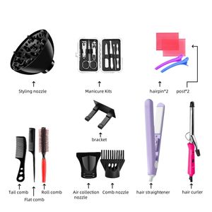 सैलून पेशेवर स्टाइलिंग सेट हेयर ड्रायर, होम ब्लू लाइट नकारात्मक आयन मजबूत पवन हेयर ड्रायर - Product Image 6