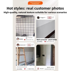 Pannello murale SPC, rotolo di piastrelle effetto marmo, adesivo autoadesivo per parete di fondo del bagno, decorazione murale per la casa - Product Image 4