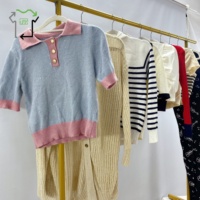 Articles de mode féminine de printemps en gros, gilets tricotés d'occasion, vente en gros de vêtements usagés en balles, marque YIJIAYI Premium