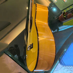 Guitarra Flamenca Española Popular de Color Amarillo con Tapa Sólida - Product Image 5