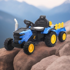 Kunden spezifische Kinder Elektro traktor 12 V Spielzeug 2 Sitze Beleuchtung Kunststoff Kinder Elektro fahrt auf Traktor