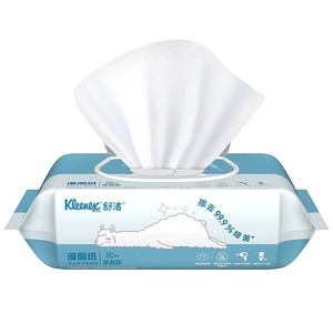 Lingettes humides pour les mains et le visage <span class=keywords><strong>Kleenex</strong></span>, en <span class=keywords><strong>papier</strong></span> facial 100% pâte de bois vierge de bambou, 80 pièces, lingettes humides - Product Image 2