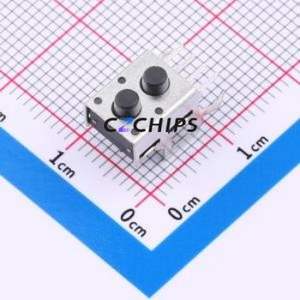 GT-TC193A-H0375-L1 Tactile Switch Through hole,7.3x9.1mm Switch Double Pole Double Throw Round Button 1.6N Right Angle Insert - Product Image 1