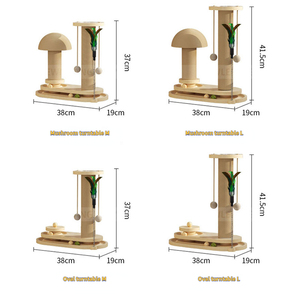 Durevole <span class=keywords><strong>Sisal</strong></span> Scratching Board e struttura da arrampicata con eco-friendly in legno massiccio gatto giocattolo impermeabile strumento di formazione - Product Image 4