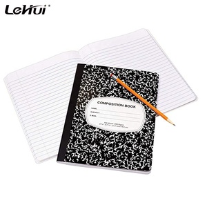Cuaderno <span class=keywords><strong>de</strong></span> Composición <span class=keywords><strong>de</strong></span> 100 Hojas con Rayas Anchas, Color Negro Mármol, Paquete <span class=keywords><strong>de</strong></span> 12, al Mejor Precio <span class=keywords><strong>de</strong></span> China, para 100 Hojas <span class=keywords><strong>de</strong></span> Doble Cara - Product Image 4