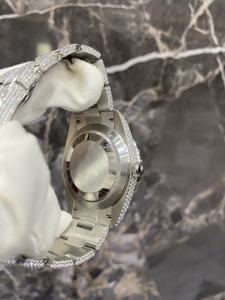 Reloj de Hip-hop de Alta Calidad con Moissanita, Reloj de Lujo para Hombre con Diamantes Completos, Estilo VVS Brillante - Product Image 4