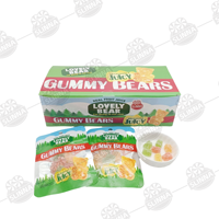 Meilleur Fournisseur en Gros de Bonbons Gélifiés Moelleux Halal en Forme d'Ours, Saveur Fruitée Sucrée et Acidulée, Enrobés de Sucre, Vente en Gros