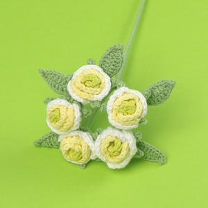 Bouquet di Rose <span class=keywords><strong>a</strong></span> Cinque Teste Lavorate <span class=keywords><strong>a</strong></span> Mano all'Ingrosso, Regali di San Valentino e Decorazioni per la <span class=keywords><strong>Casa</strong></span>, <span class=keywords><strong>Fiori</strong></span> Artificiali <span class=keywords><strong>a</strong></span> Prezzi Bassi - Product Image 5