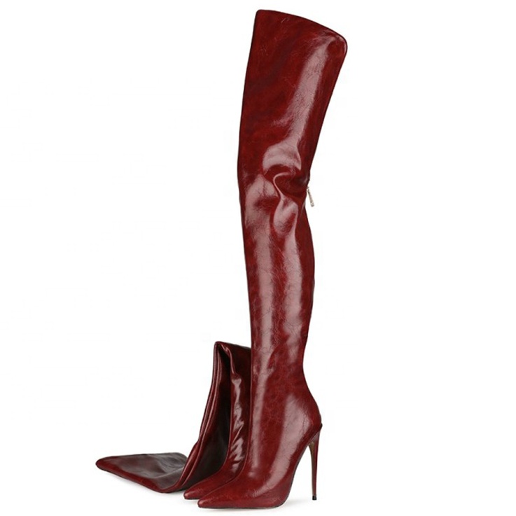 Botas Largas Color Vino Mujer | MercadoLibre 📦