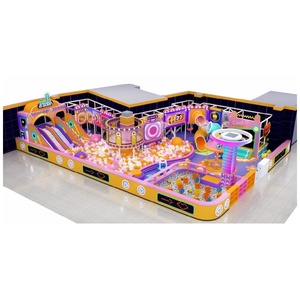 ציוד משחקים אתלטי מסחרי מקורה אינטראקטיבי עבור ילדים פארק שקופיות עם בנייה פלסטיק - Product Image 2