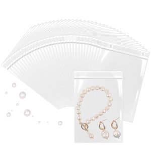 Túi đựng thực phẩm có khóa kéo PE tái sử dụng, cấp thực phẩm, chống ẩm, trong suốt, đứng được - Product Image 6