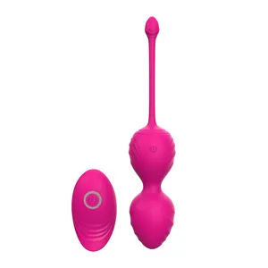 Mainan Seks Pasangan Isi 10 Kecepatan Kuat Kendali Jarak Jauh Nirkabel Kualitas Tinggi Vibrator Vagina Vagina Vibrator Vibrator Telur Cinta