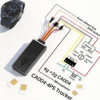 CA004 Traceur GPS 4G pour véhicule avec surveillance vocale, mode veille, coupure d'huile à distance, bouton SOS, étanche, kit GPS automobile mondial