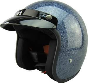 หมวกกันน็อคแบบเปิดหน้าครึ่งใบ ได้รับมาตรฐาน DOT & CE ผลิตจากวัสดุ ABS  แบบเรืองแสง  พร้อมแผ่นบังแดด  ขนาด XL สำหรับทุกฤดู  สภาพใหม่  บรรจุกล่อง - Product Image 6