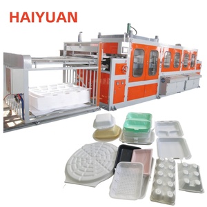 Piccola macchina per la formatura sottovuoto in plastica espansa a basso prezzo per realizzare piastre/piatti/contenitori per alimenti/vassoio/scatola per hamburger - Product Image 5