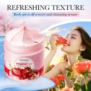 BIOAQUA yeni çilek kek besler vücut tereyağı ve vücut süt sonbahar ve kış pürüzsüz ve narin doku ile nemlendirir - Product Image 6
