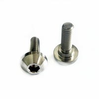 Baut Titanium GR5 M5*25mm Berkualitas Tinggi Kepala Payung Hex Socket Step Bolts Harga Pabrik Sekrup Cakram Rem