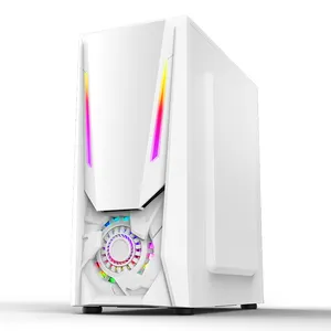 Don't Miss QDI DESTROYER White Black RGB Side Panel Gaming PC Case Computer Case Compute