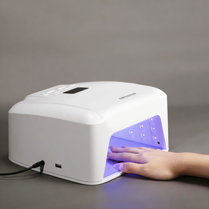 Lámpara de <span class=keywords><strong>Uñas</strong></span> LED <span class=keywords><strong>UV</strong></span> de Doble Zona con Sensor de 72W, de Nuevo Diseño, con Curado Rápido <span class=keywords><strong>para</strong></span> Salón y Uso Doméstico, Estilo Portátil con Enchufe - Product Image 1