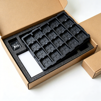 Plateau thermoformé noir en PET pour composants électroniques – OEM/ODM pour stockage en usine