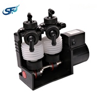 Pompe doseuse à double tête auto-aspirante à soufflet pour alimentation en liquide chimique pour gravure de circuits imprimés, double fréquence