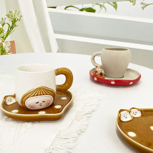 Tasse à café en céramique motif écureuil mignon, tasse à thé de l'après-midi, tasse à eau de bureau - Product Image 6